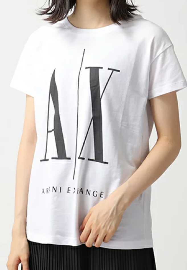 ARMANI EXCHANGE アルマーニエクスチェンジ　Tシャツ　Sサイズ　WHITE ホワイト　新品未使用　レディース_画像1