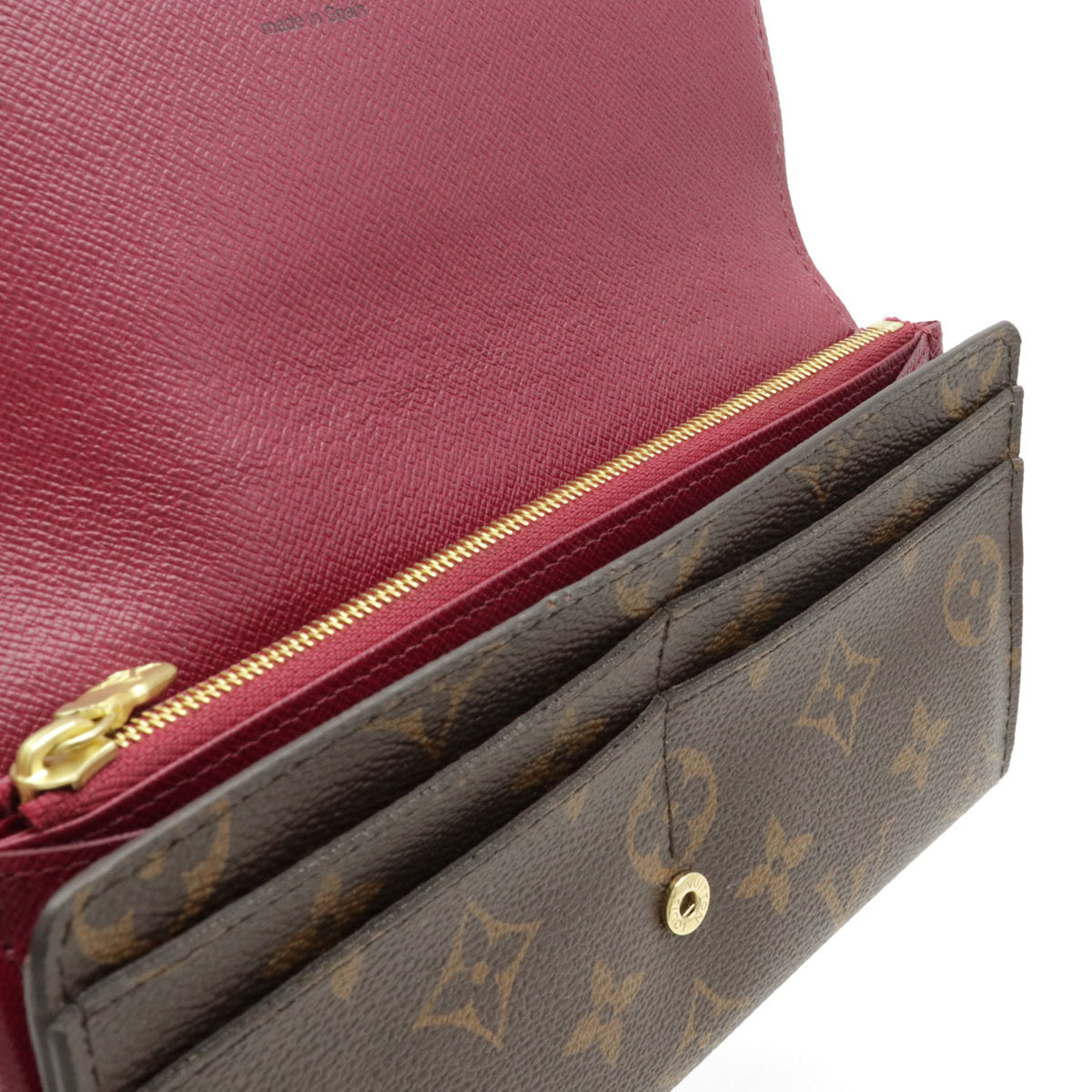 LOUIS VUITTON ルイ ヴィトン モノグラム ポルトフォイユ サラ 2つ折長財布 二つ折り長財布 フューシャ