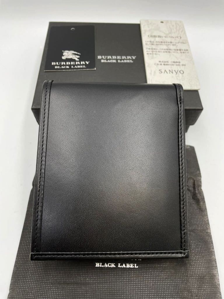 日本未入荷 Burberry 二つ折り財布 ブラック asakusa.sub.jp