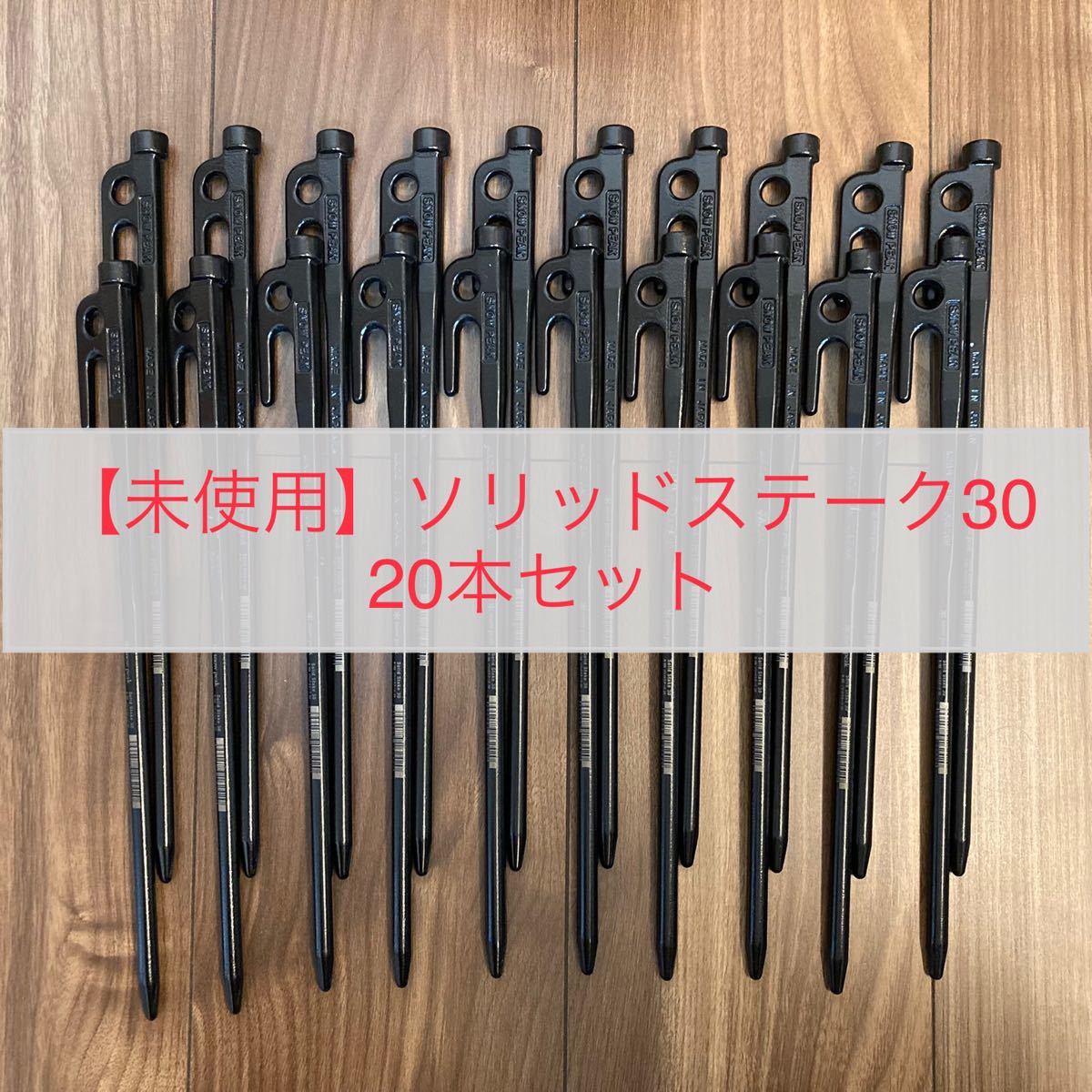 20本セット】ソリッドステーク 30 snow peak スノーピーク ソリステ