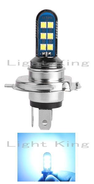 H4 Hi Lo ブルー ポン付 バイク 12LEDチップ ヘッドライト 明るさ300%UP 両面発光 エリミネータ250 スーパーシェルパ バリオス EX4 GPZ400 最安価格 H4 Hi Lo ブルー ポン付 バイク 12LEDチップ ヘッドライト 明るさ300%UP 両面発光 エリミネータ250 スーパーシェルパ バリオス EX4 GPZ400 最安価格