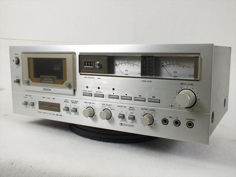 Yahoo!オークション - DENON デノン DR-450 カセットデッキ 中古 Yahoo!オークション - DENON デノン DR-450 カセットデッキ 中古