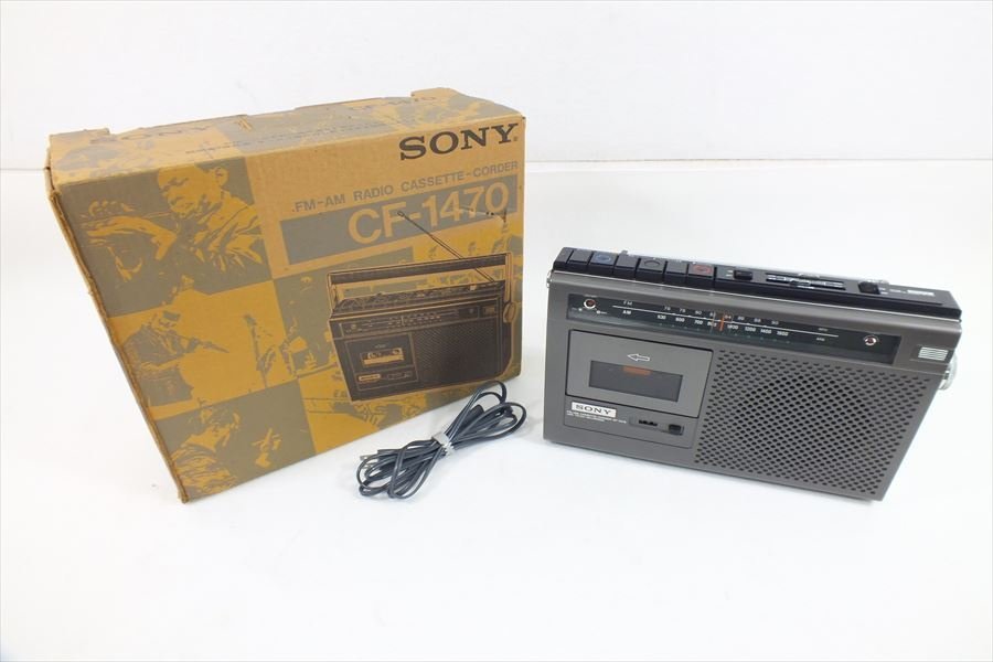 SONY ソニー CF-1470 ラジカセ 元箱付き 電源線あり FM AM ラジオ