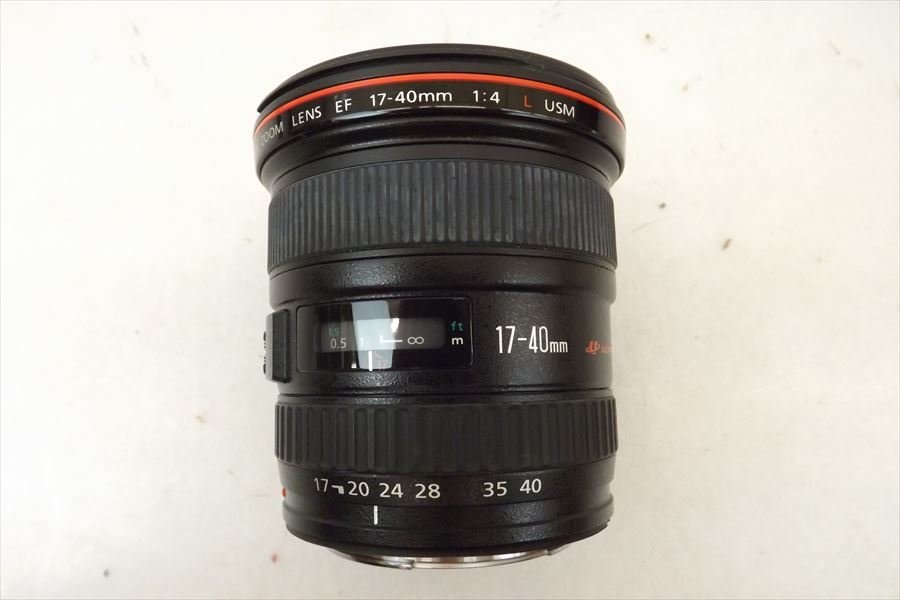 ▼ Canon キャノン EF レンズ 17-40mm 1:4 L 取扱説明書有り ソフトケース付き 現状品 中古 220805k4061_画像8