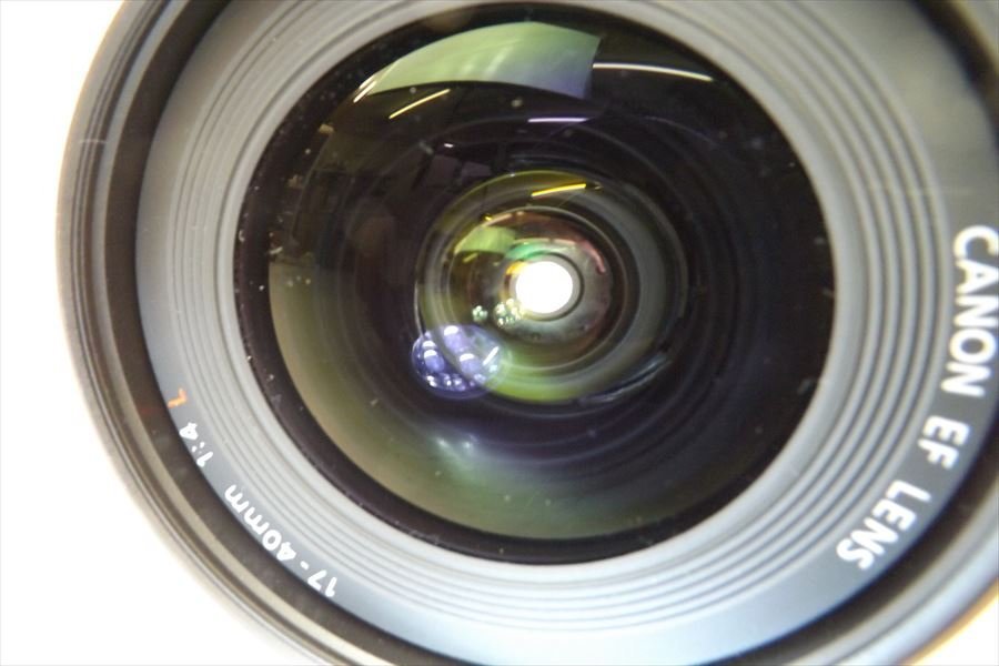 ▼ Canon キャノン EF レンズ 17-40mm 1:4 L 取扱説明書有り ソフトケース付き 現状品 中古 220805k4061_画像5