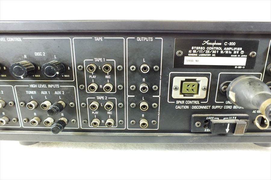 ◇ Accuphase アキュフェーズ C-200 アンプ 現状品 220808M3085 | www