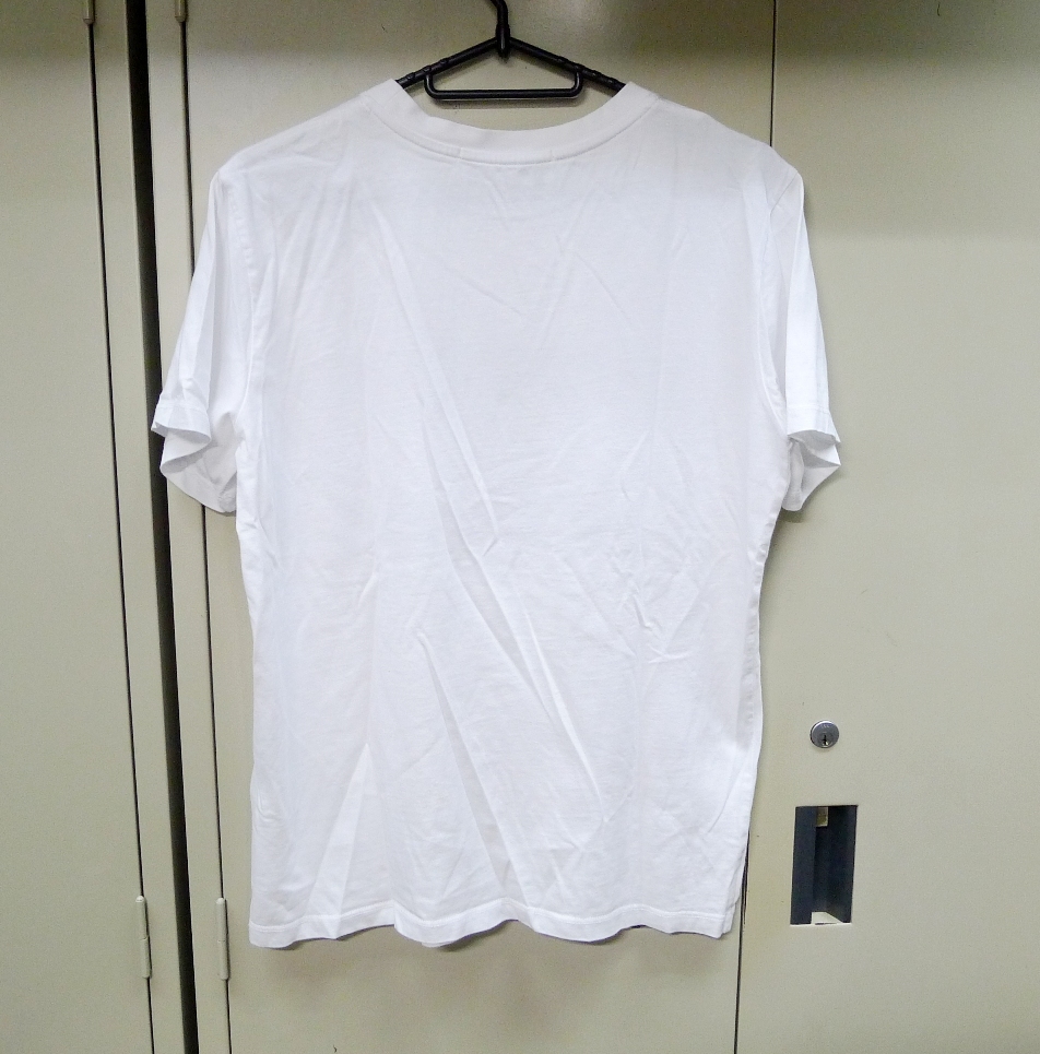 ★MSGM／エムエスジーエム　パネルロゴプリント半袖Tシャツ ホワイト サイズS_画像2