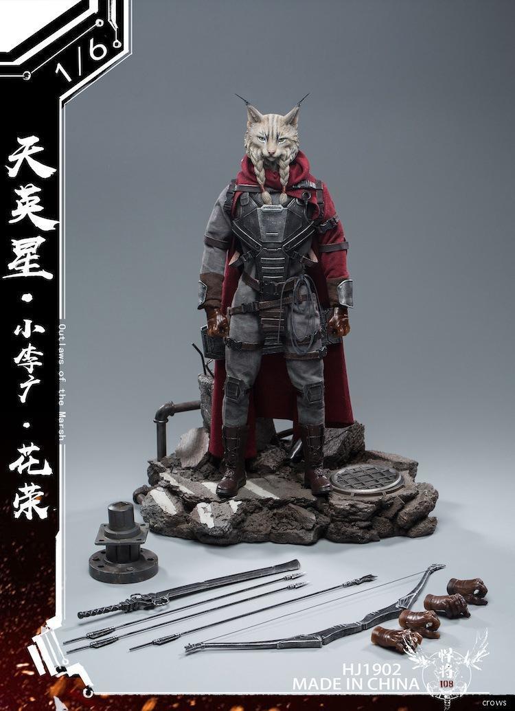 新品未開封 TYS X TCTOYS HJ1902 108悍將 天英星 花栄 1/6フィギュア 猫(検 ホットトイズ COOMODEL FLAGSET i8toys DAMTOYS black 13 park)_画像1