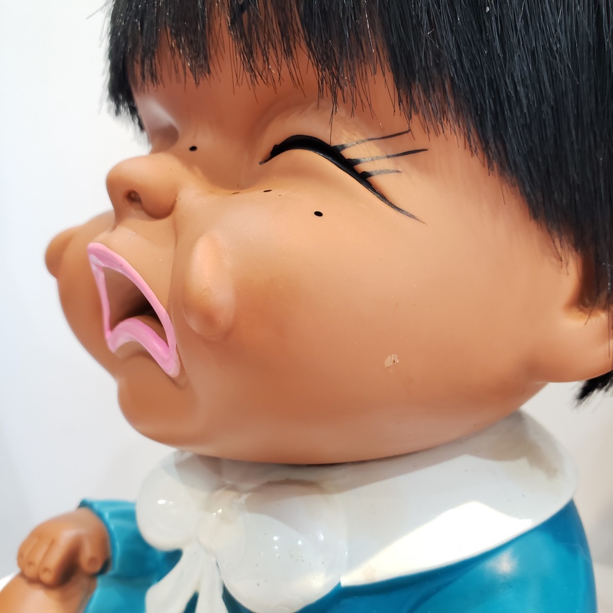 昭和レトロ　日本製　IWAI 　岩井産業　泣き　笑い　怒り　人形　 ソフビ人形 ビンテージ 　赤ちゃん人形　アヒル付