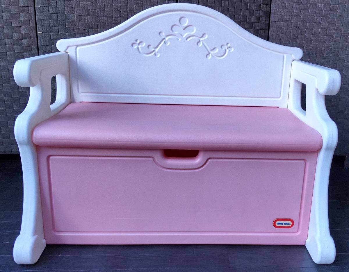 little tikes little Thai ks for children bench chair chair storage toy box pink 