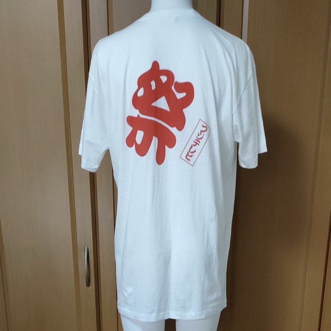 フジテレビ【新品未使用・STAFF用・非売品】半袖TシャツL　白　'90大江戸花火まつり　フジサンケイグループ　 入手困難激レア