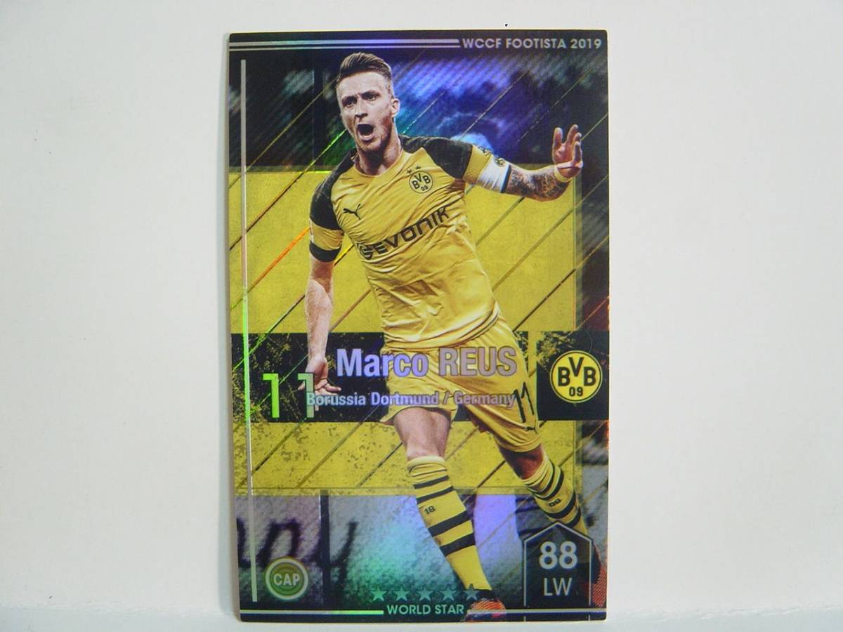 WCCF FOOTISTA 2019 EX マルコ・ロイス　Marco Reus 1989 Germany　Borussia Dortmund 18-19 World Star　EX-R_画像1