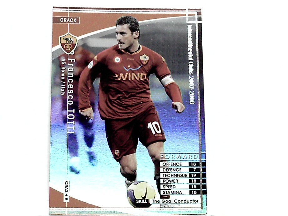 WCCF 2007-2008 CRA フランチェスコ・トッティ　Francesco Totti 1976 Italy　AS Roma 07-08 World Crack_画像1