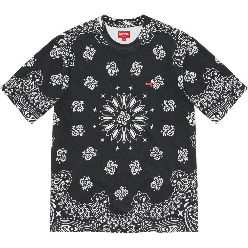 21SS Supreme Small Box Tee Black Bandana Sサイズ シュプリーム スモール ボックス Tシャツ バンダナ ブラック バンダナ