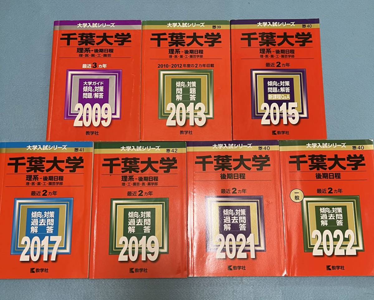 翌日発送】 赤本 千葉大学 理系 後期日程 医学部 2006年～2021年 13年