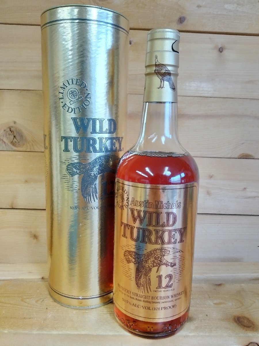 WILDTURKEY ワイルドターキー 12年 飛翔ラベル 箱有 750ml 50.5% リミテッドエディション 古酒未開栓 15533_画像1