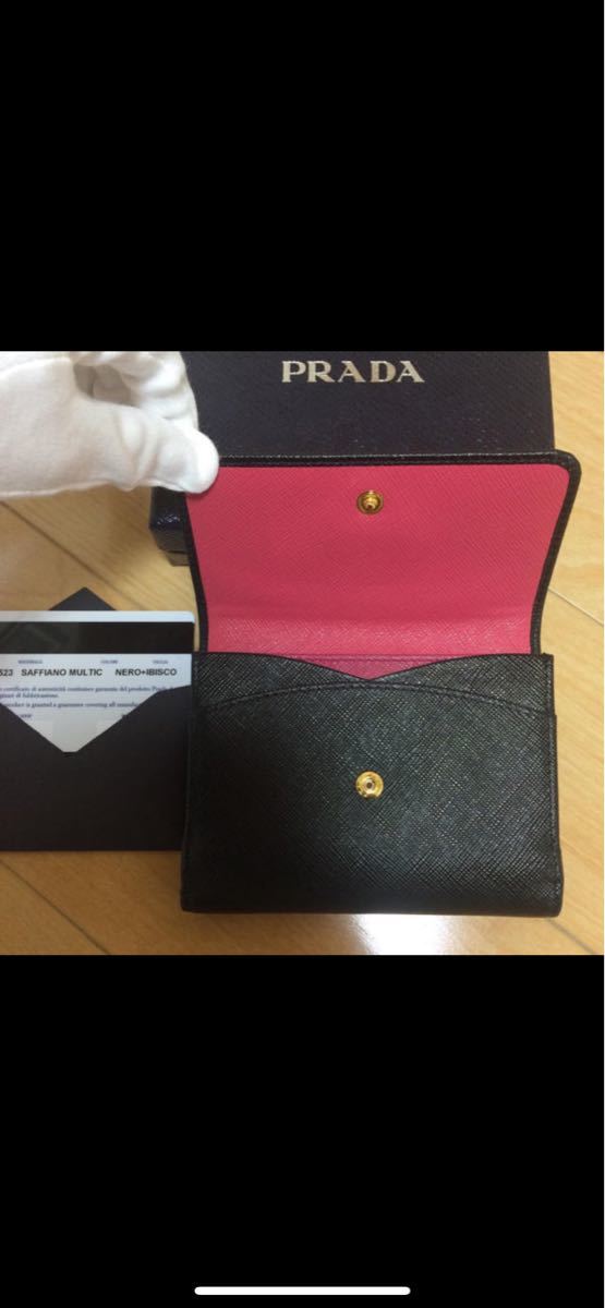 PRADA三つ折りバイカラー | noonanwaste.com