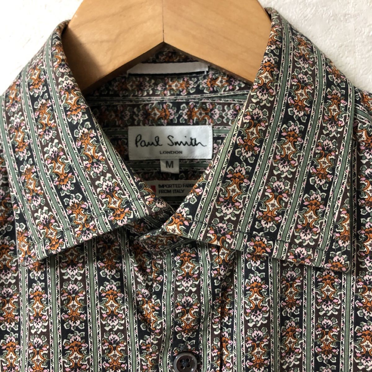 Paul Smith 長袖シャツ　ストライプ　花柄