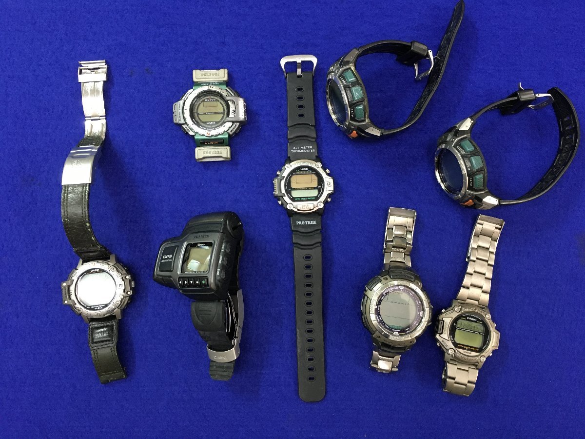 レ□TM365Y □CASIO/カシオ PROTREK/プロトレック 8個まとめ売り 動作
