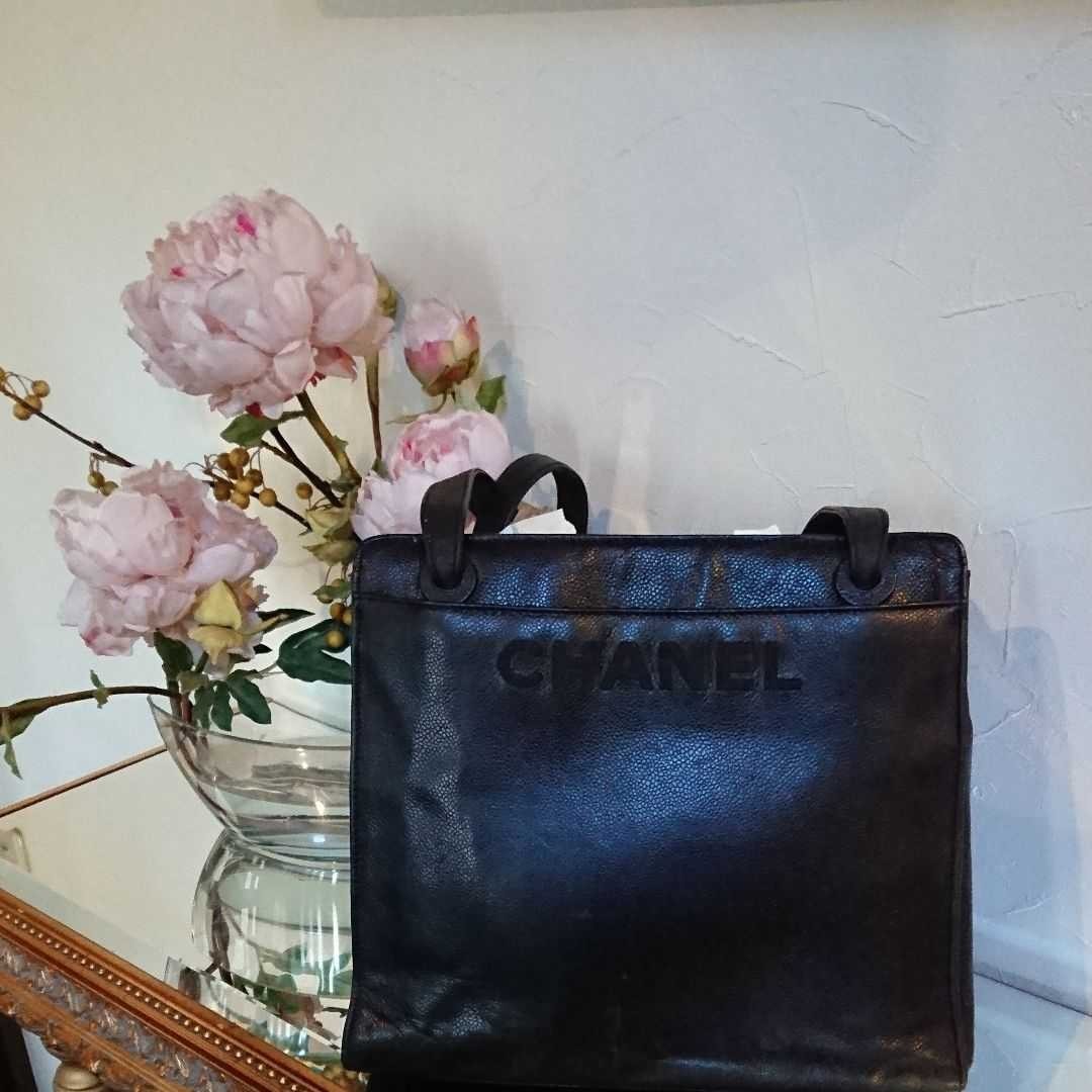 CHANEL シャネル トート バッグ キャビア スキン ヴィンテージ レア