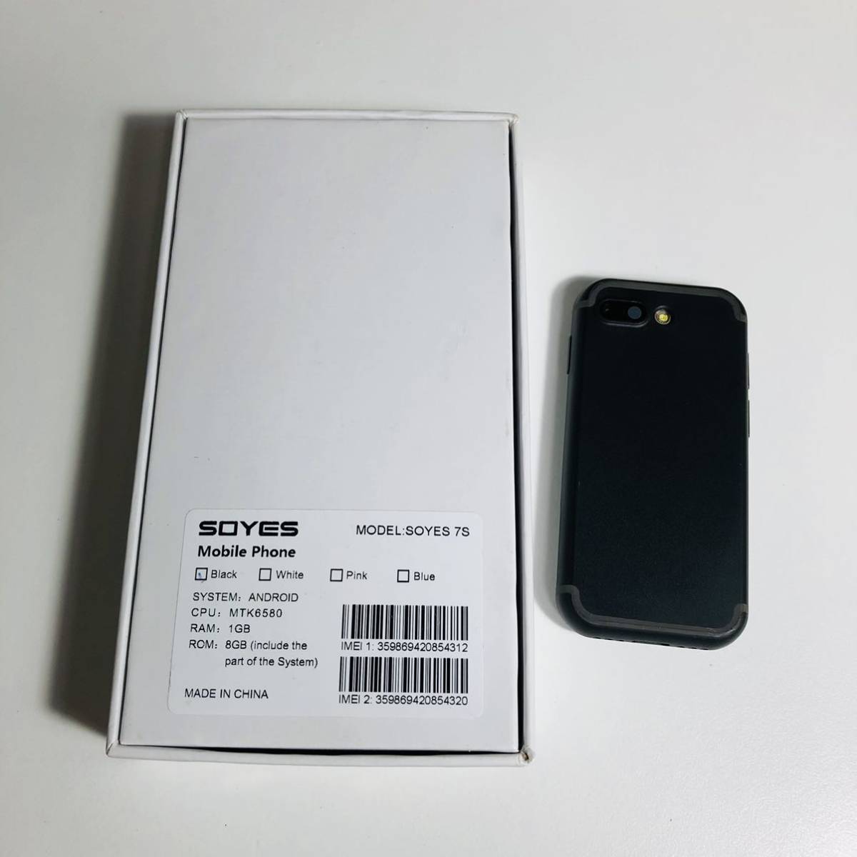 中古品 SOYES 7S mobile phone 超小型スマートフォン SIMフリー 中古品 SOYES 7S mobile phone 超小型スマートフォン SIMフリー