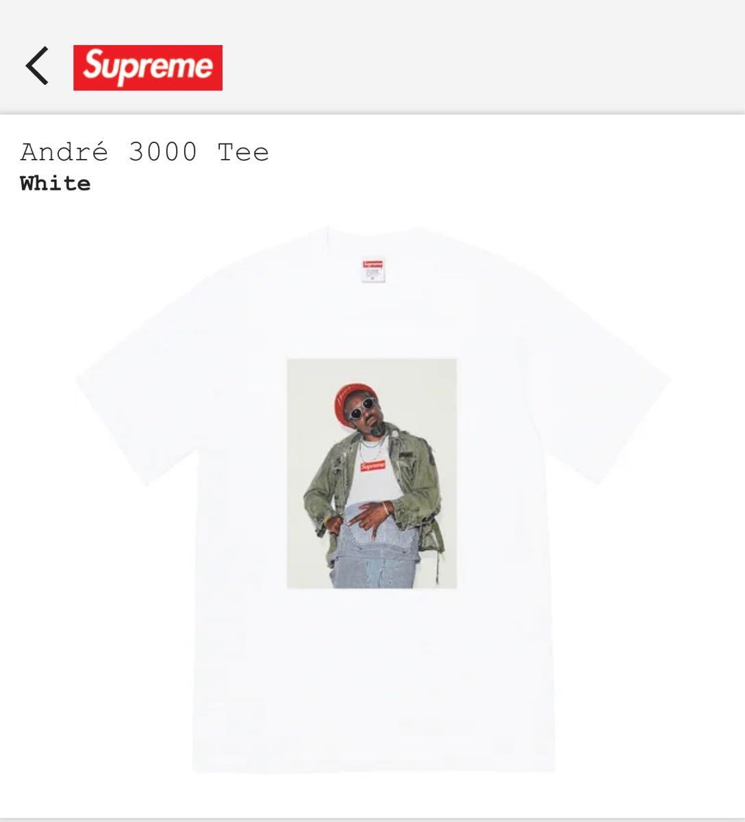 送料込 シュプリーム大阪店購入Supreme Andr 3000 Tee White アンドレ