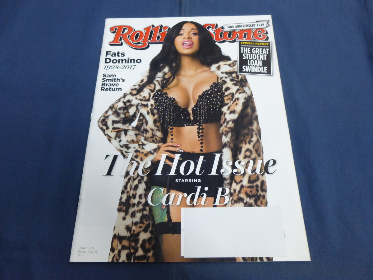 〇 ⑦ 洋雑誌 Rolling Stone ローリングストーン 2017.11.16 The Hot Issue カーディ・B Cardi B デルタ・ブルース ファッツ・ドミノ /洋書_画像1