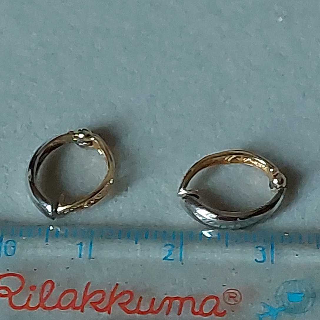 K18/PT900 ピアリング(刻印あり) デザインイヤリング 激レア商品