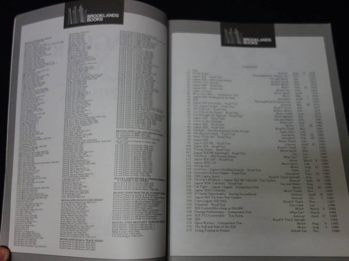 【洋書】ジャガー JAGUAR XJ-S 1975-1988 / BROOKLANDS BOOKS / 英語版_画像2