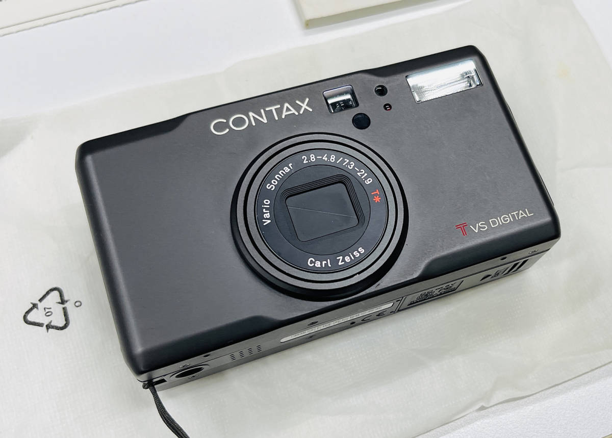 CONTAX Tvs DIGITAL チタンブラック 元箱 説明書 ケース ACアダプター