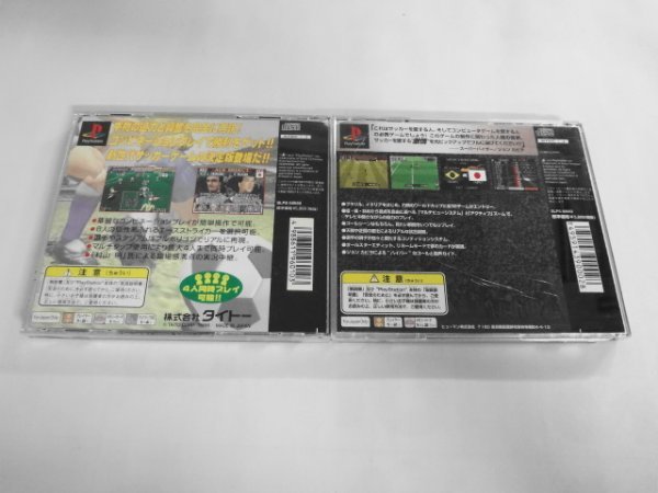 PS21-545 ソニー sony プレイステーション PS 1 フットボールチャンプ フォーメーションサッカー セット ゲーム ソフト ケース割れあり