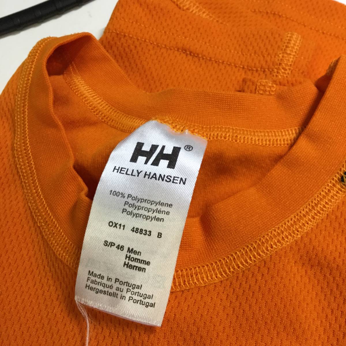 HELLY HANSEN ヘリーハンセン 長袖速乾Tシャツ オレンジ Sサイズ HY93806