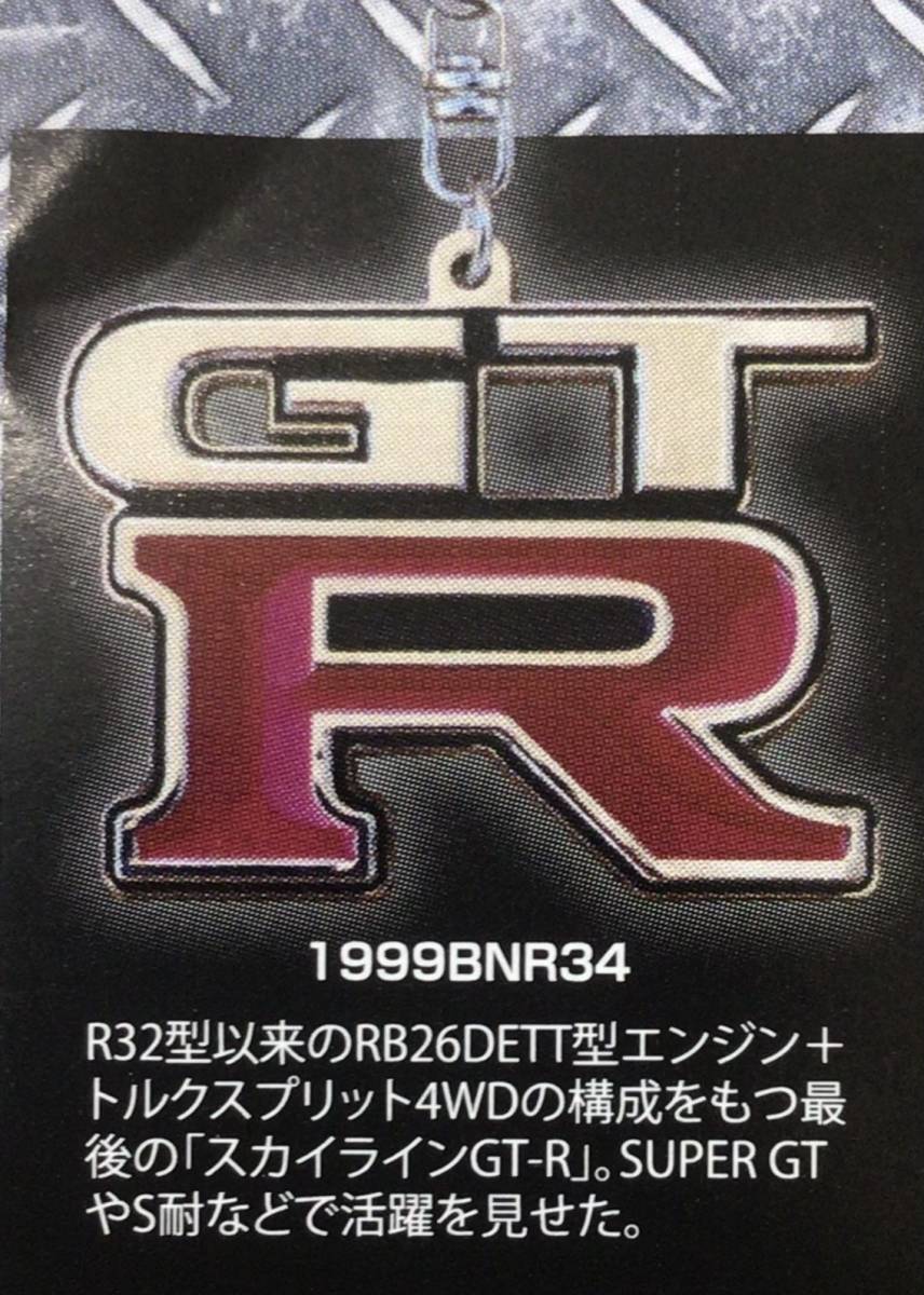  toys cabin Nissan * Skyline GT-R metal key holder collection 1999BNR34 Skyline GT-R unopened gachapon 