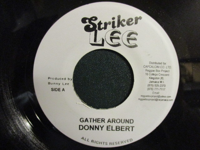 Donny Elbert ： Gather Around 7'' / 45s c/w Roy Shirley & Glen Adams - Dancing Train(( Early Reggae レゲエ )) _画像1