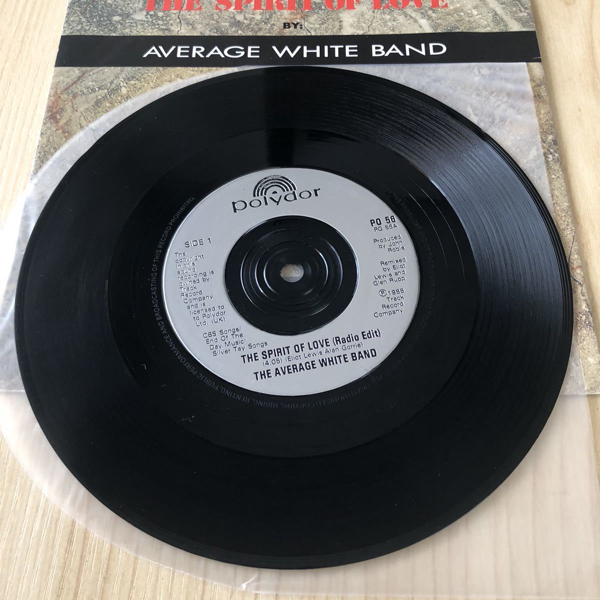 【UK盤英盤7inch】アベレージホワイトバンド AVERAGE WHITE BAND THE SPIRIT OF LOVE(RADIOSHORTVERSION)(BEATMIX)/EPレコード/LC0309/_画像5