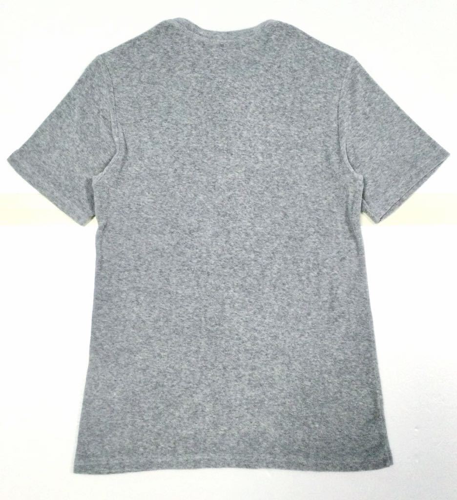 8.5@ 美品「GUY ROVER」コットンパイル ヘンリーネック カットソー Gray SIZE:M イタリア製