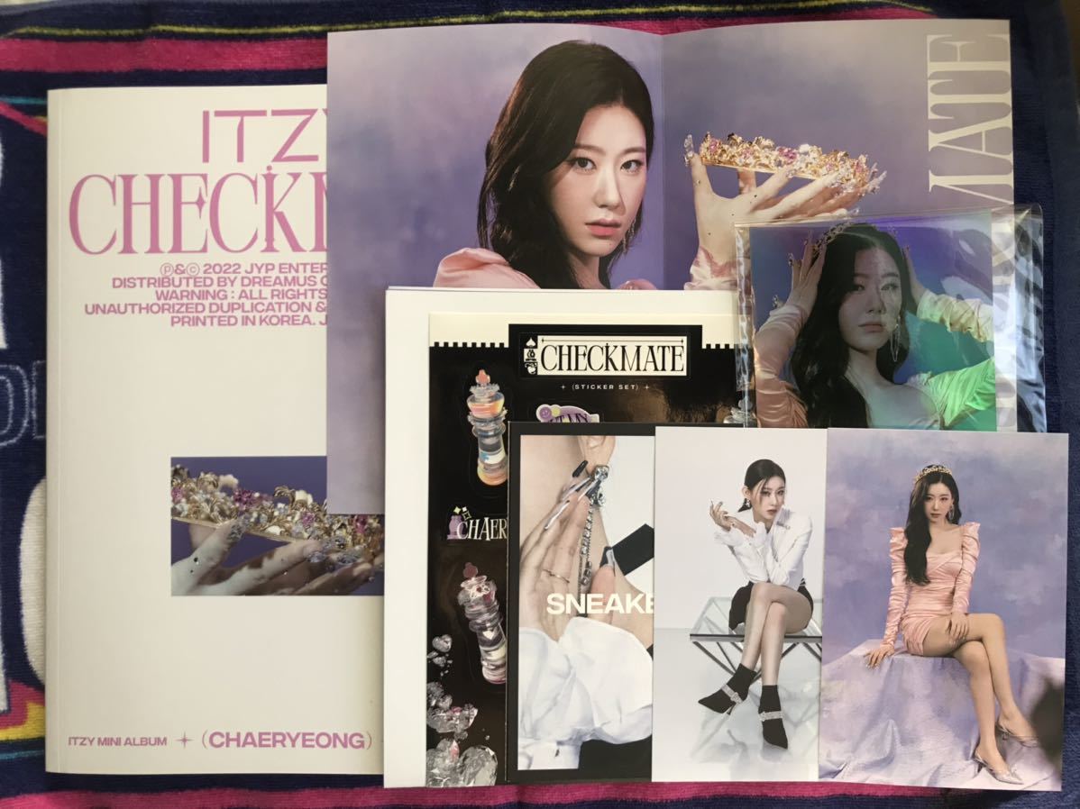 トレカ2枚なし ◆ ITZY 【 CHECKMATE 】 韓国盤CD チェリョンVer 初回特典付 ◆ イッジ イッチ チェックメイト SNEAKERS スニーカーズ_画像1