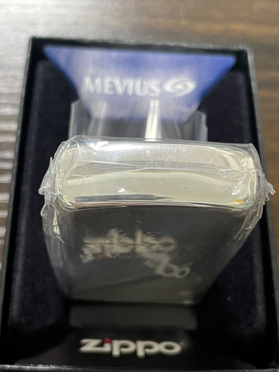 zippo MEVIUS Armor Case 限定品 メビウス 2018年製 前面深彫刻印 アーマー スリム デットストック ケース 保証書 当選通知書_画像4