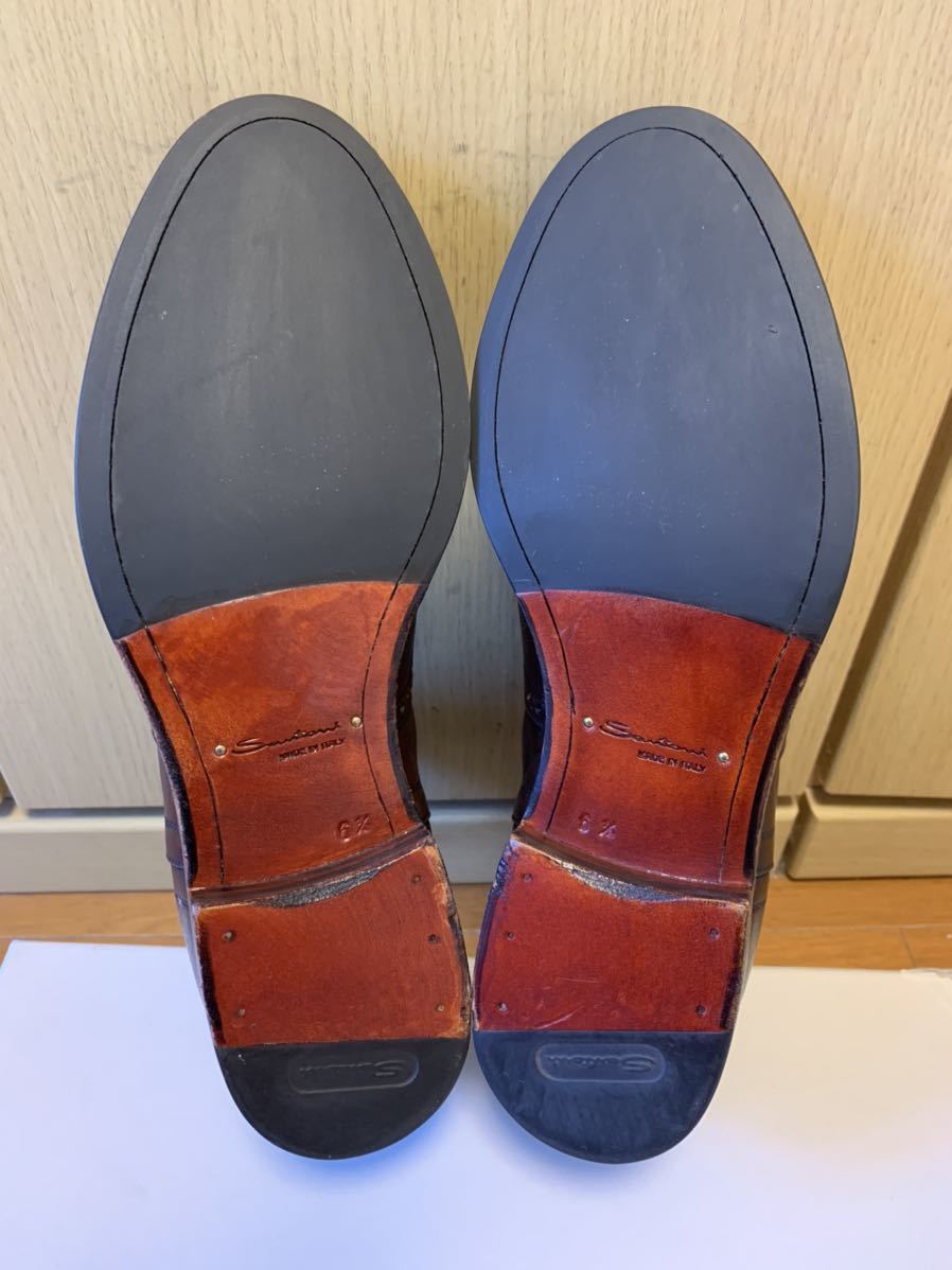 正規新品 SANTONI サントーニ サイドゴア ウイングチップ ブーツ