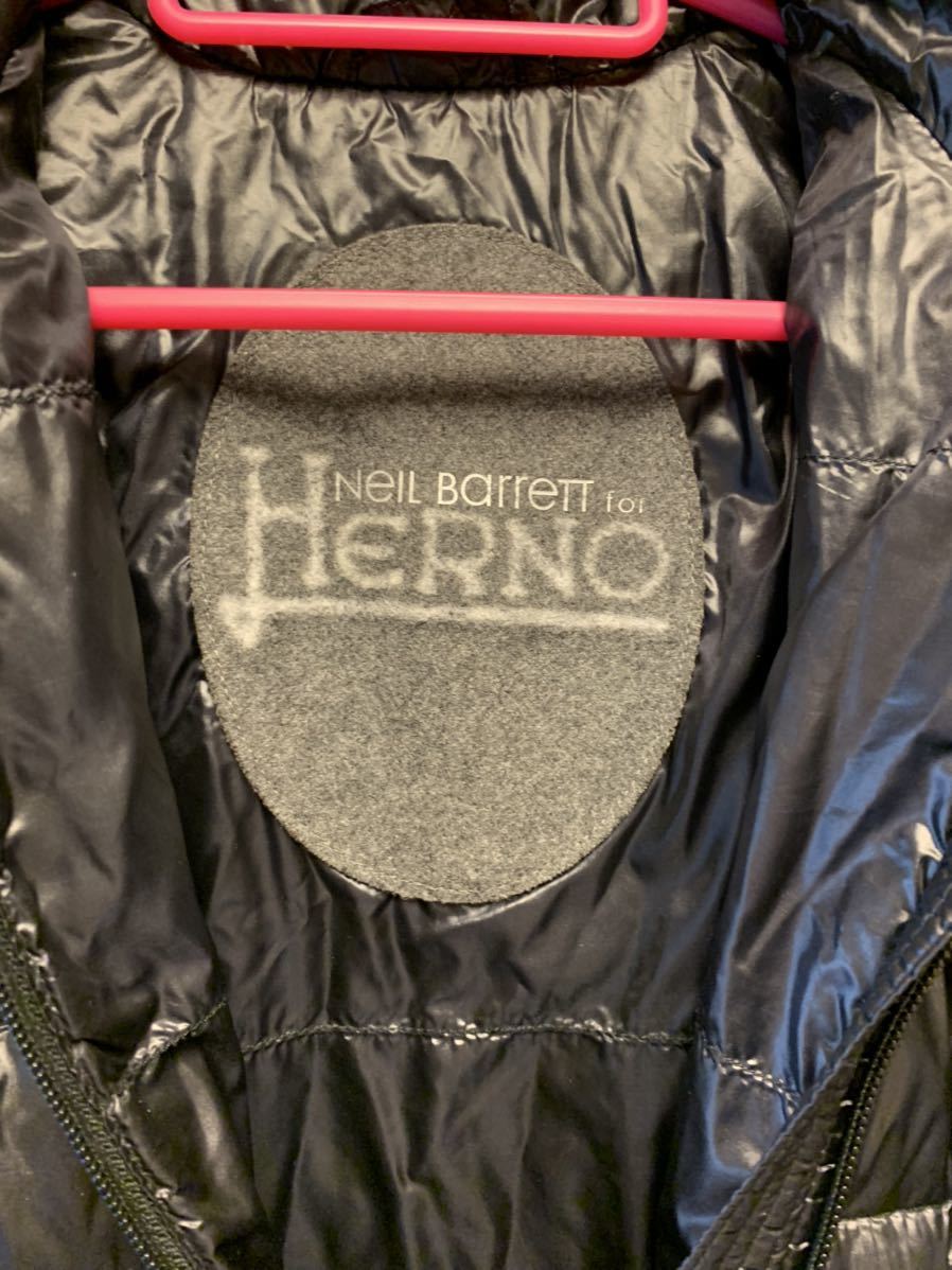 国内正規 Neil Barrett for HERNO ニールバレット ヘルノ ライトダウンジャケット Puffer Jacket 紺 44 HERPIGIU041 9333_画像7