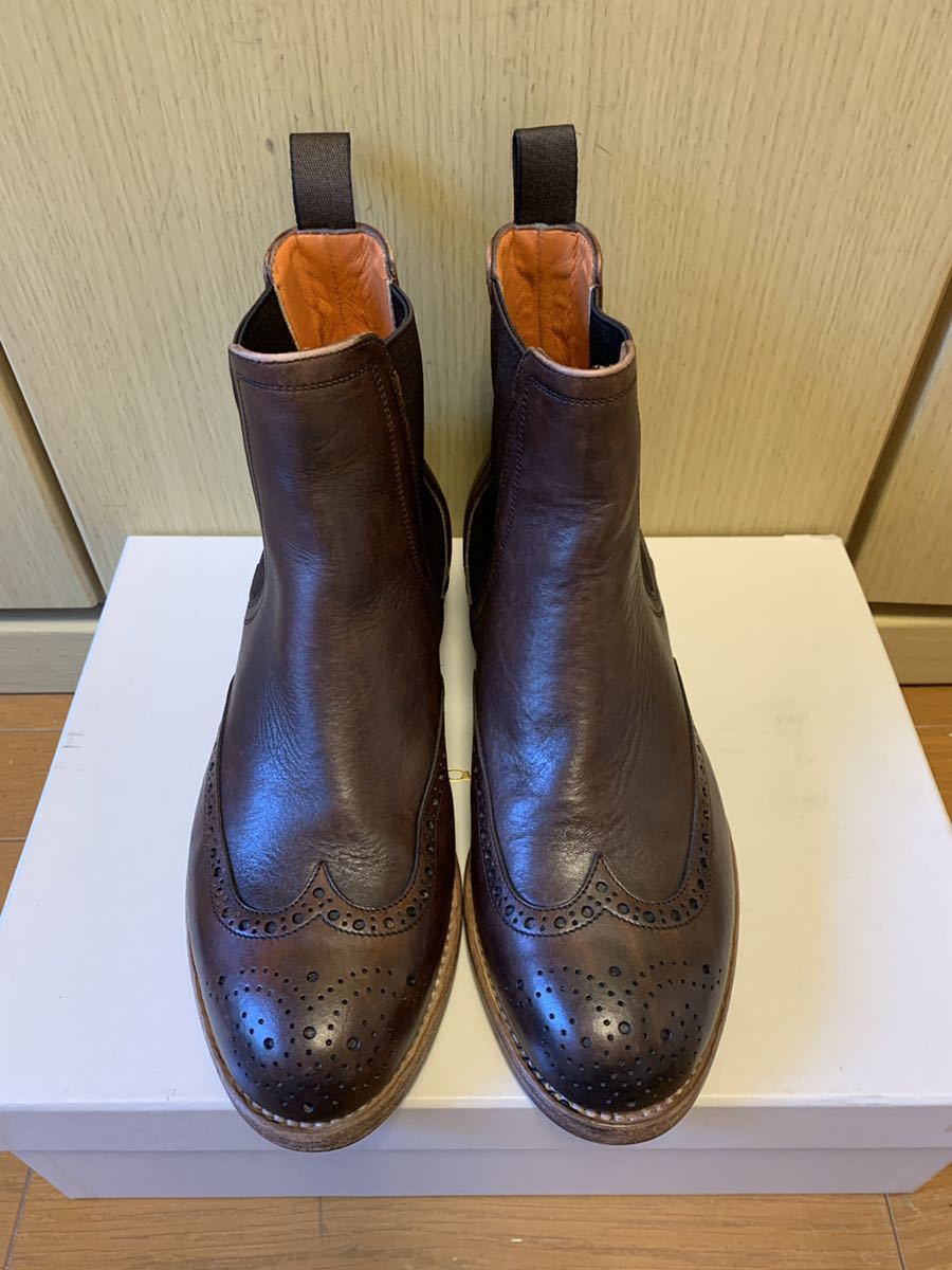 多様な 正規新品 SANTONI サントーニ サイドゴア SANTONI 正規新品 ウイングチップ ブーツ ブーツ - burari.moo.jp