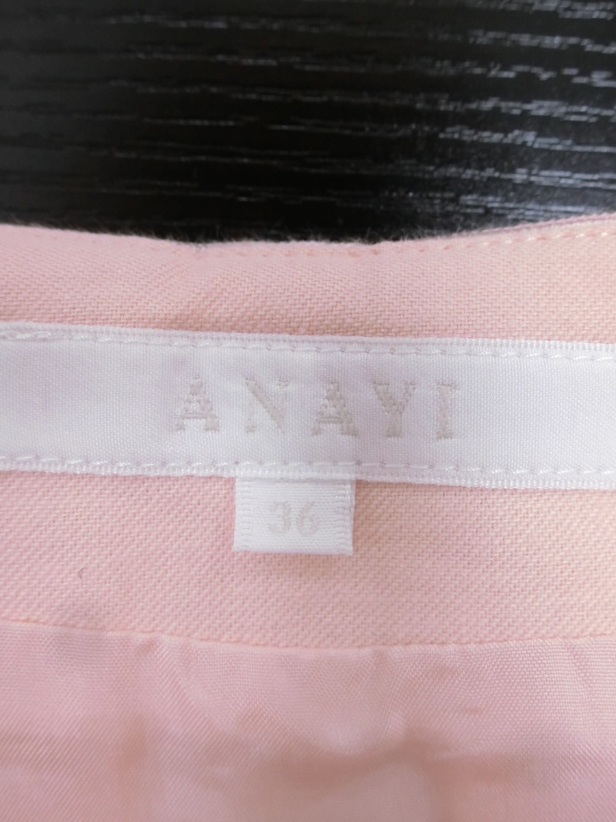  товар в хорошем состоянии  ANAYI  стрейч  ... ... редкий   юбка   сделано в Японии  36  розовый   женский  PA2006-199