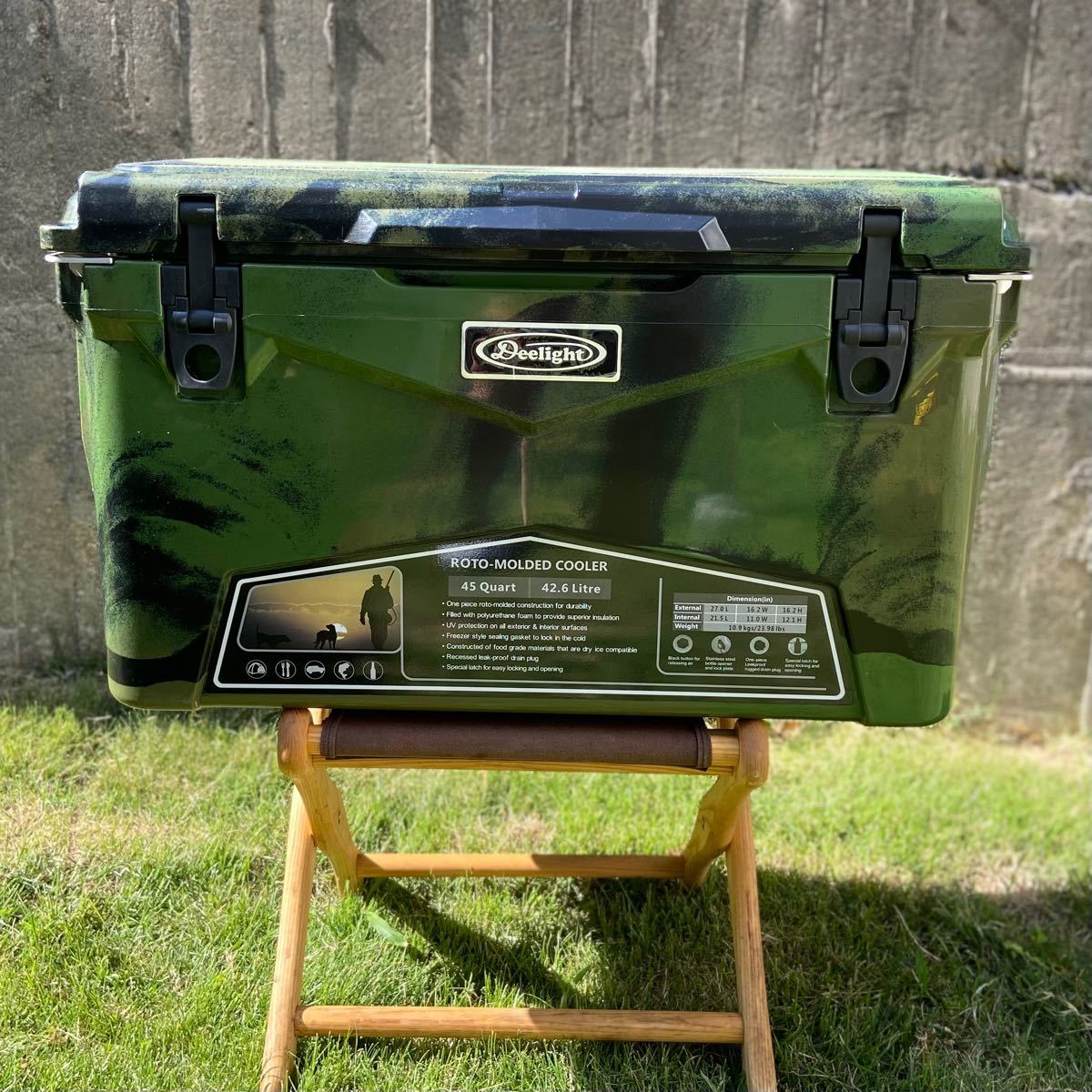 安い購入 アイスランド クーラーボックス 45qt グリーンカモ 42.6L Deelight iceland cooler box