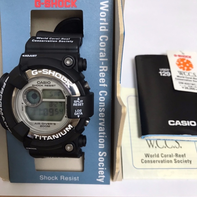 初売り】【初売り】G-SHOCK フロッグマン マンタ 完品 ベルベゼ