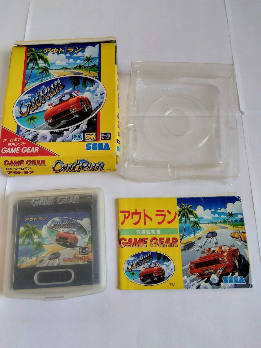 [中古品]ゲームギア ソフト アウトラン SEGA セガ 動作未確認 箱 説明書 GAMEGEAR ゲームソフト_画像1