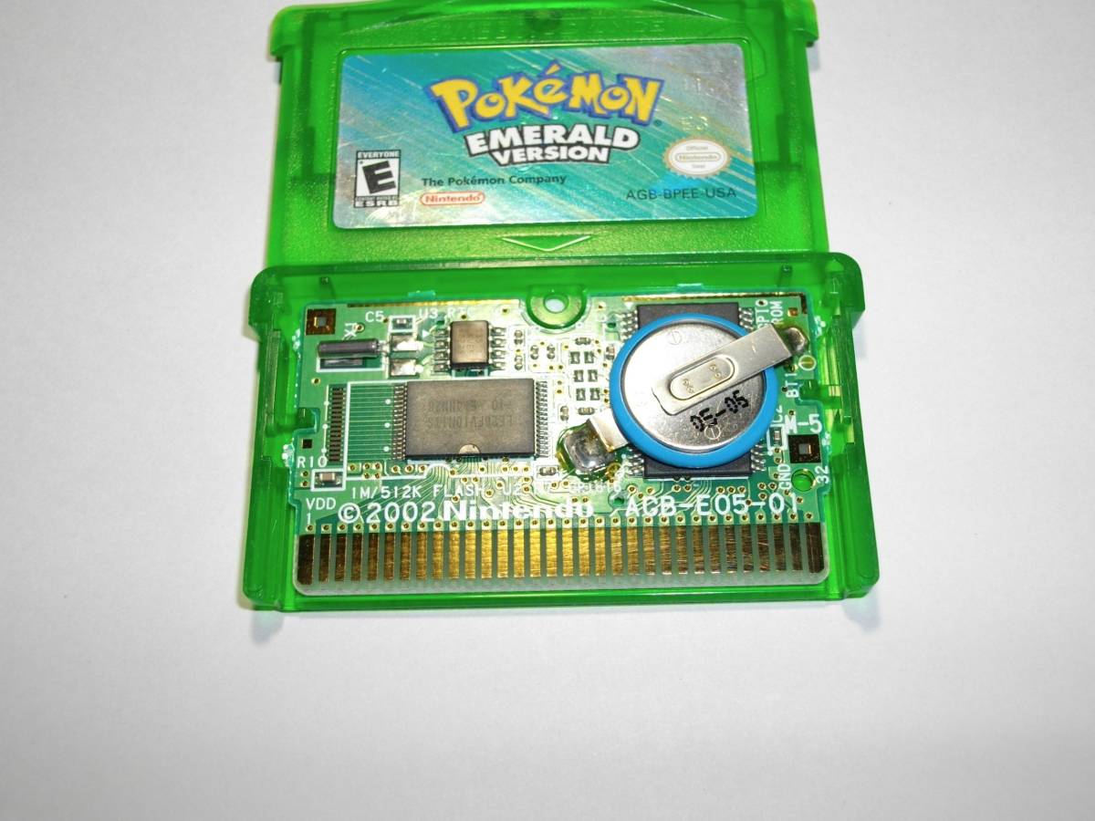 海外 正規品 GBA ポケットモンスター エメラルド 英語版 北米版 海外版 ポケモン DSlite emerald ゲームボーイアドバンス POKEMON