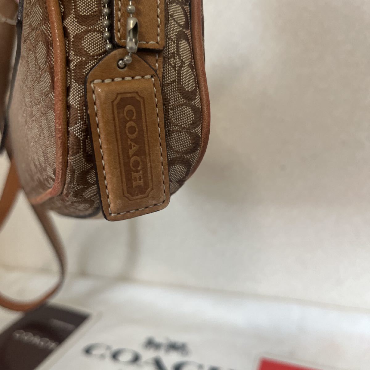 COACH美品(^^)ミニシグネチャーコンパクトショルダー