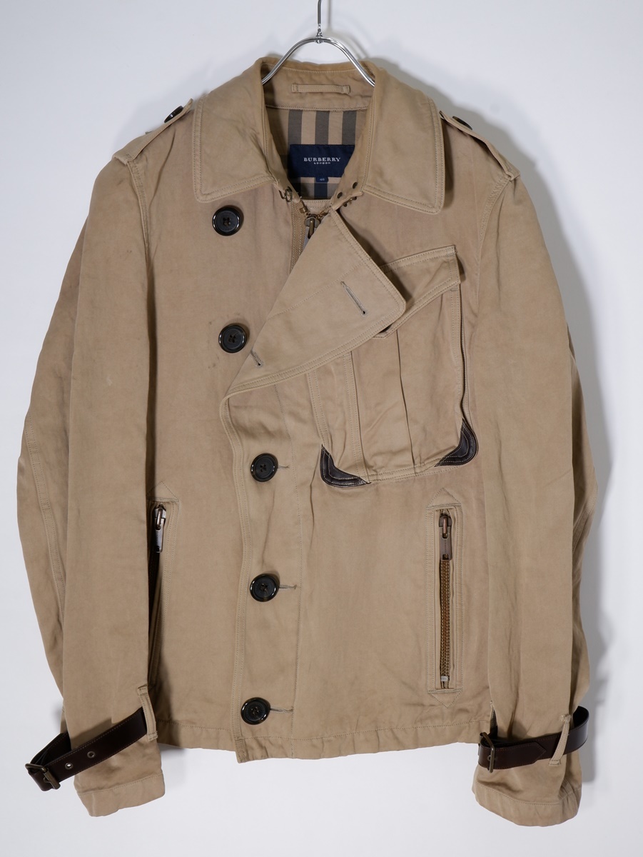 BURBERRY LONDONバーバリーロンドン 製品染め加工ライダースデザイン