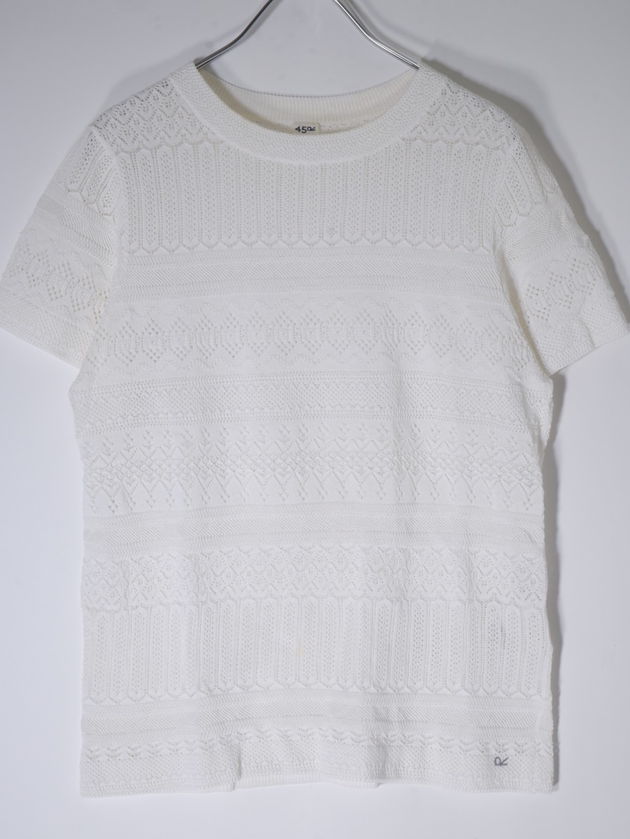 45R(45rpm 45アールピーエム) ニットレースT-SHIRT Tシャツ[LKNA68892