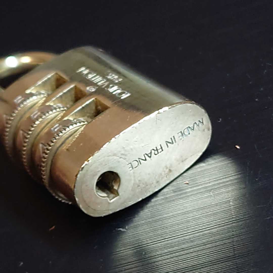 [ free shipping ] dial type south capital pills Louis Vuitton pado lock LOUIS VUITTON kana te Gold gold number adjustment possibility lock key dial key ⑥